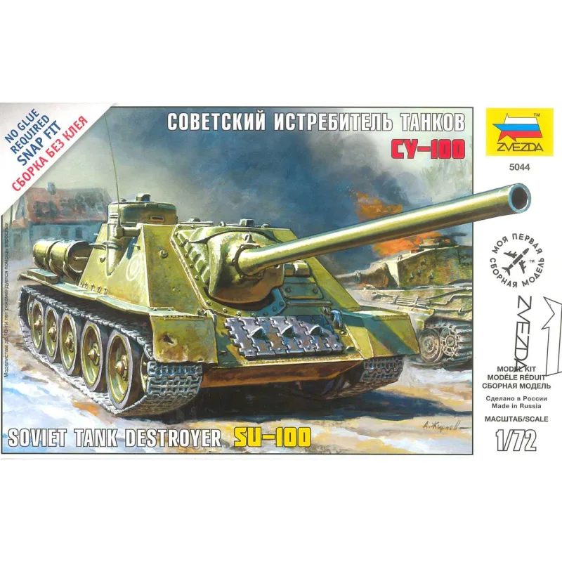 Zvezda Snap Kit military 5044 - Sovietsky stíhač tankov SU-100 (1:72)