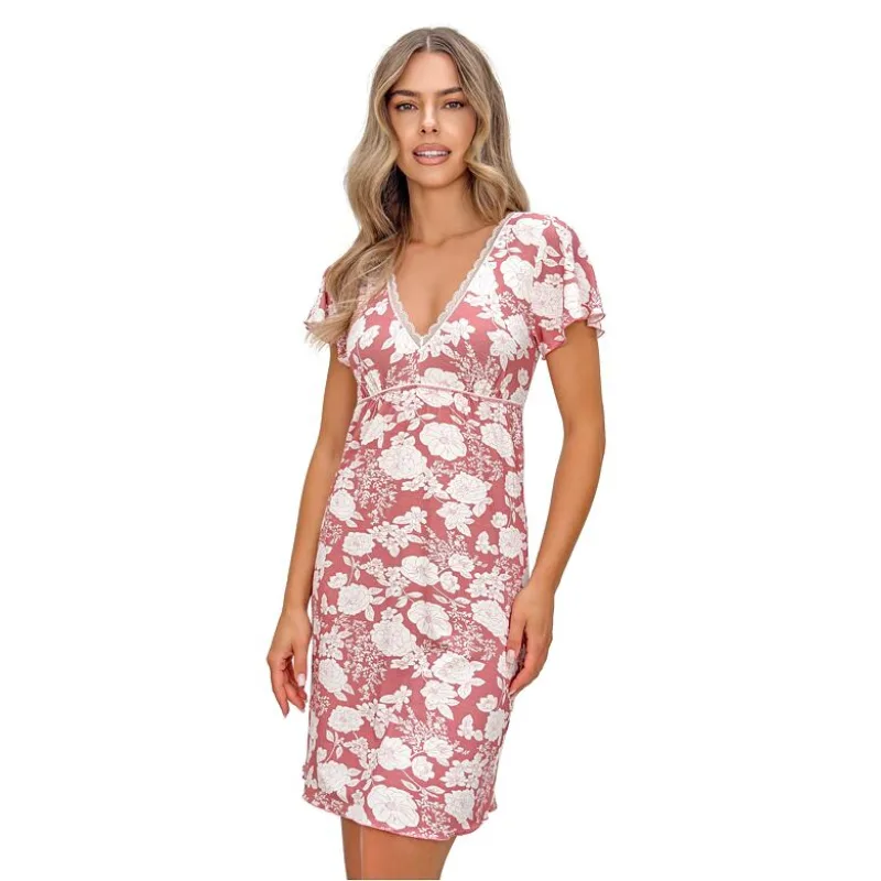 Nočná košieľka Tina kvetinová S