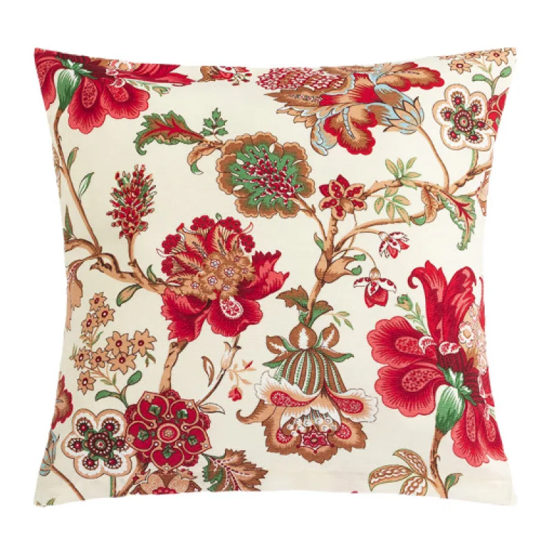 Bellatex Polštářek EMA, Květ červená - 45x45 cm