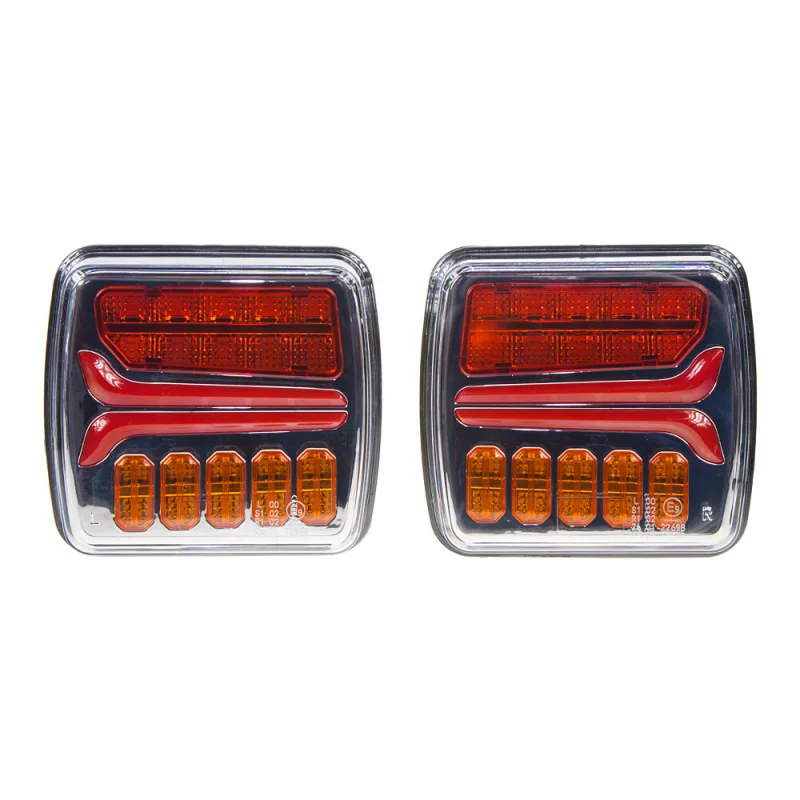 Sdružená LED lampa zadní s dynamickými blinkry 12/24V trl21led