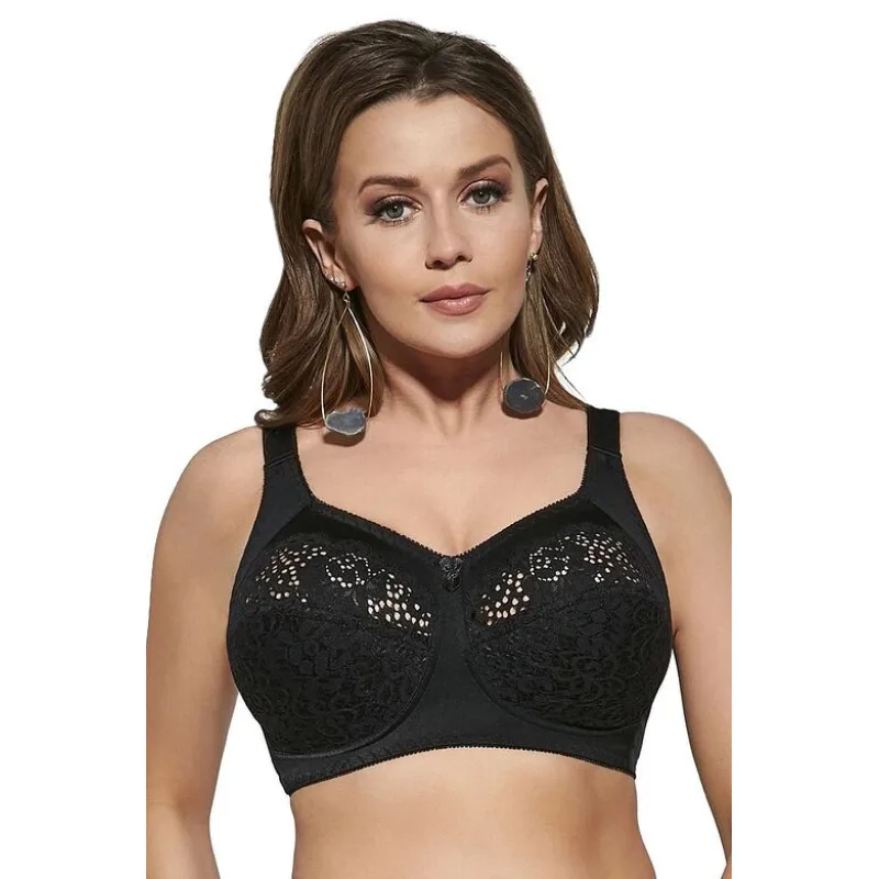 Nevystužená podprsenka Krystyna čierna 80C
