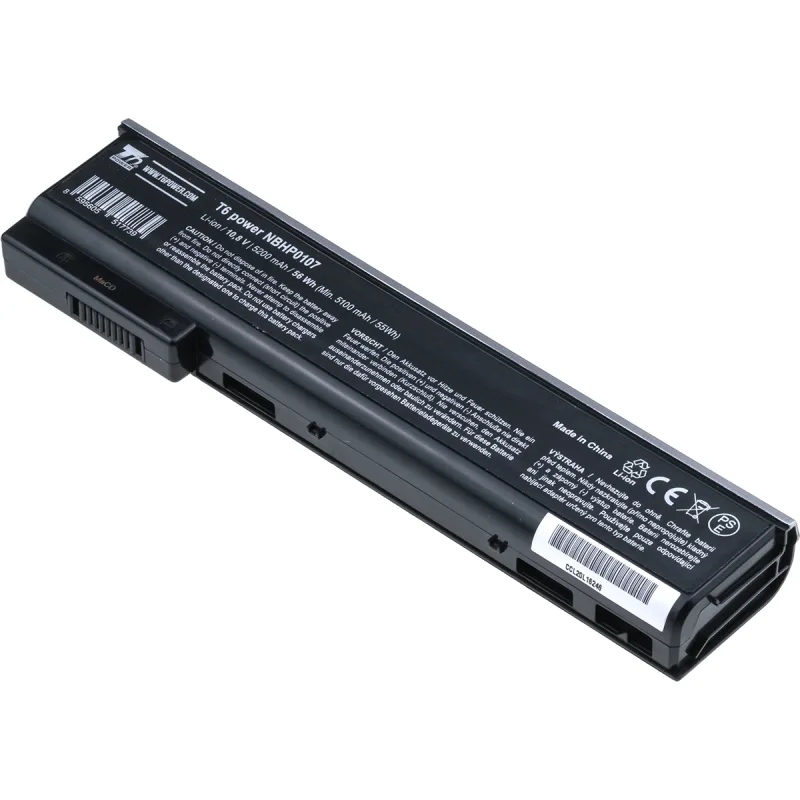 Baterie T6 Power HP ProBook 640 G1, 645 G1, 650 G1, 655 G1, 5200mAh, 56Wh, 6cell NBHP0107