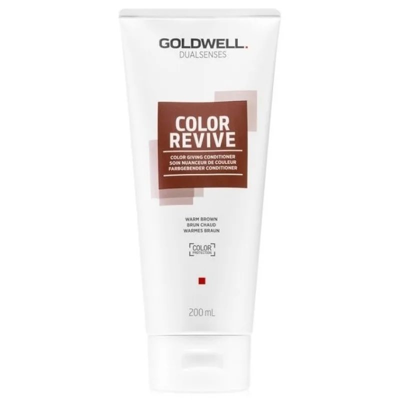 GOLDWELL Dualsenses Color Revive Conditioner 200ml - farebný kondicionér - Warm Brown