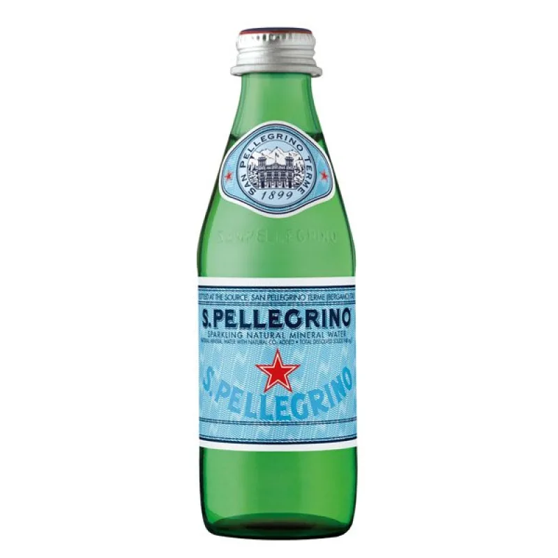 San Pellegrino Minerálna voda, sýtená, 0.25l x 6 Sklo
