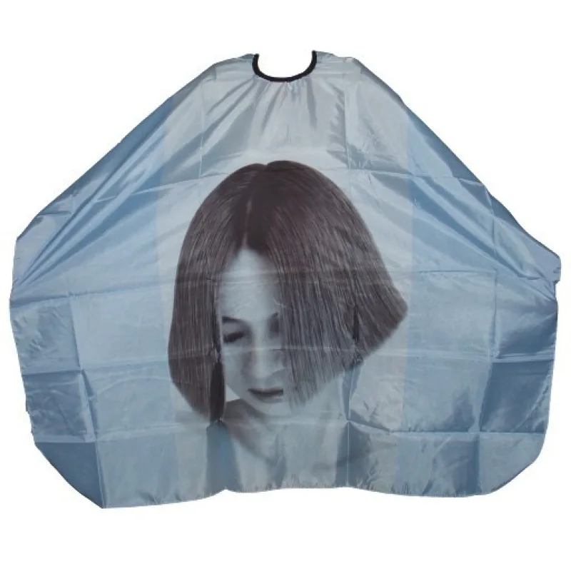 SALON KOMPLET Kadernícka strihací pláštenka TVÁR - modrá