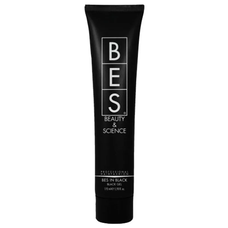 BES Hair Fashion Bes In Black Gél 170ml - čierny gél na biele a prešedivené vlasy