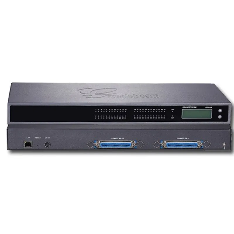 Grandstream GXW4248, VoIP, SIP, 2 50-pin Telco connectors, 1x Gbit LAN, graf, displej, 2x RJ21, rack GXW4248_v2
