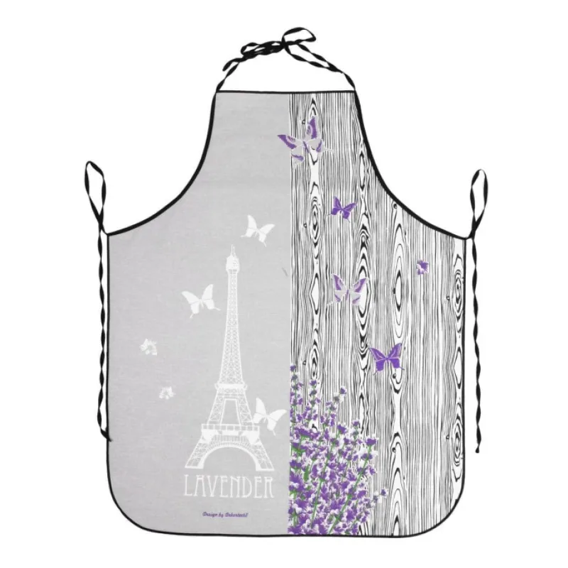 Forbyt Kuchyňská zástěra Levandule šedá