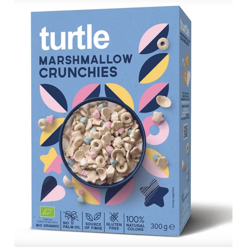 TURTLE Marshmallow Crunchies Bio Gluten Free 300g