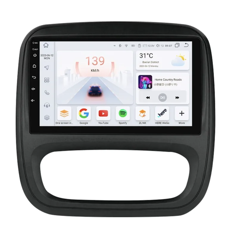 HIZPO KXOPELVV9001 Autorádio 9" Android Opel Vivaro 3, Renault Trafic 3 Varianta: Napájecí kabel typu A, Model: S9006 (6+64GB) CHR2040_TYP