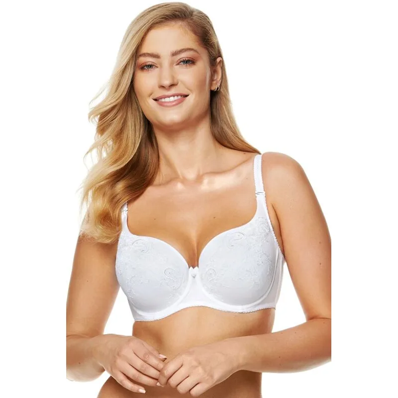 Vystužená dámska podprsenka Yvette biela 75D