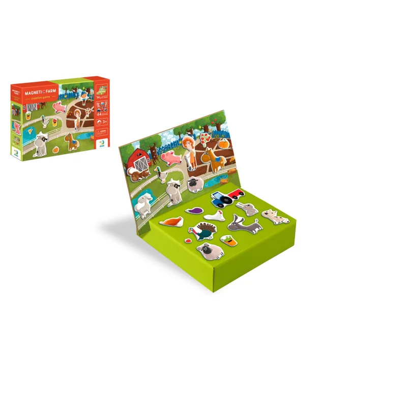 DODO Magnety Farma 35ks v krabici 31x22x5cm