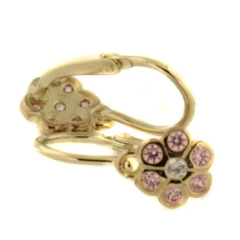 Zlaté detské náušnice zo žltého zlata KA C1737P, 1.05 g, 1.05 g