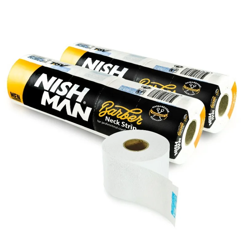 Barber krepové goliere NISH MAN Neck strip 500 ks