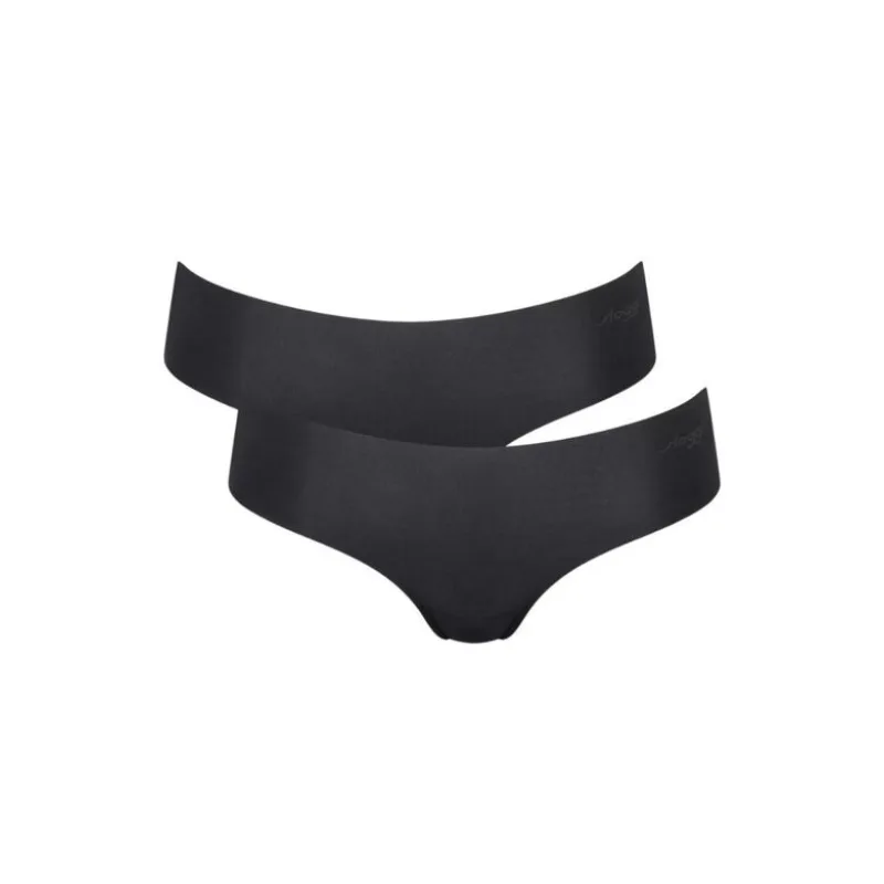 2PACK Bezšvové nohavičky Sloggi Zero Microfibre Hipster čierne S