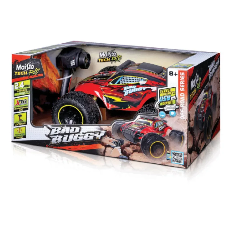 Maisto Tech RC Bad Buggy, červená 2,4 GHz, USB