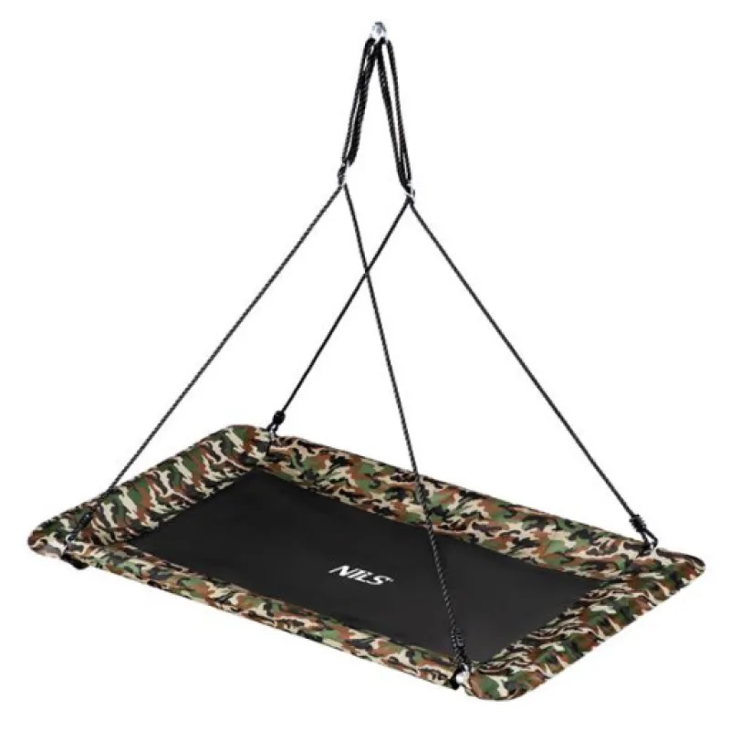 NILS Camp NB5043 obdelníková houpačka, čapí hnízdo, maskáčová