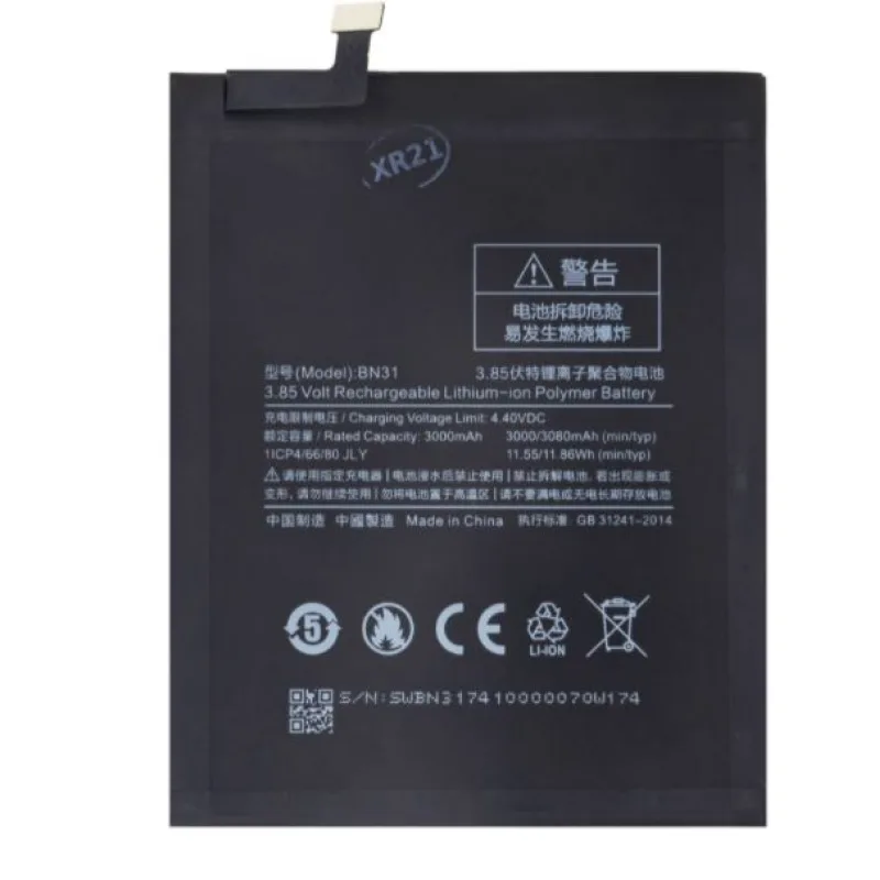 NONAME Xiaomi BN31 Baterie 3080mAh (OEM) 8596311161810