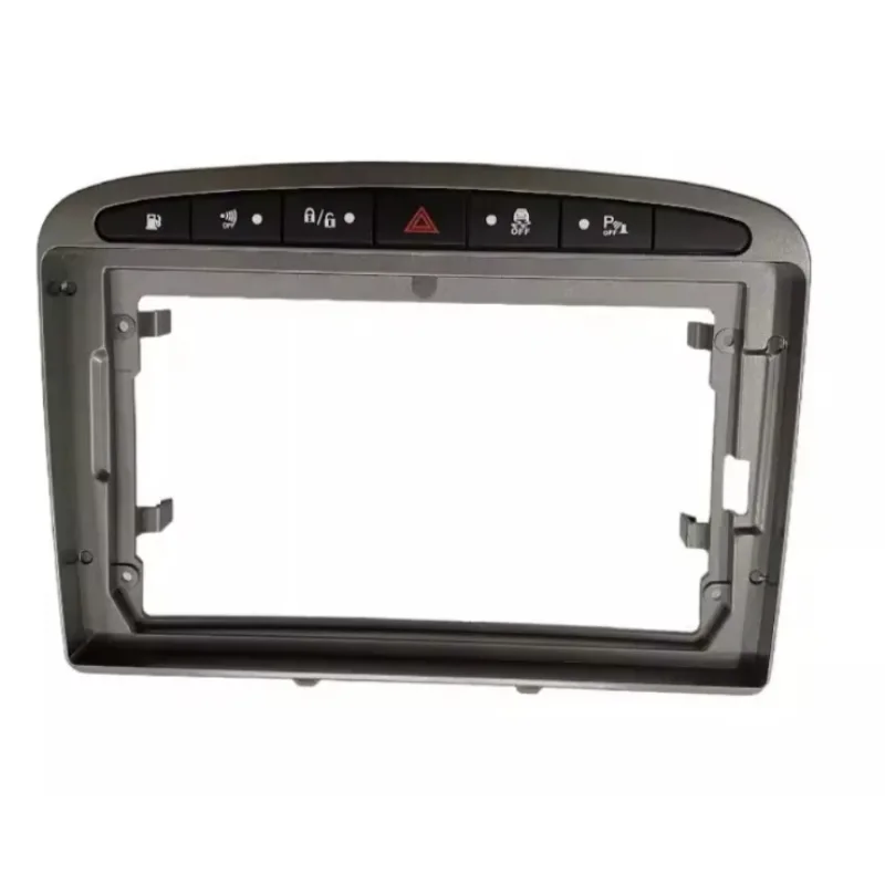KXPG40891 Rámeček s napájecím kabelem pro 9" autorádio Peugeot 308, 408, RCZ Barva rámečku: Šedá CHR2493_SED