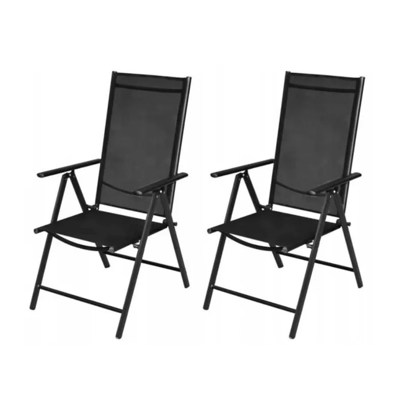 Ekspan Sada 2 skladacích záhradných stoličiek ZKO-S-5 s nastaviteľným operadlom