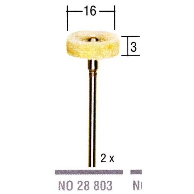 Leštiace telieska plstené 16mm disk PROXXON 28803