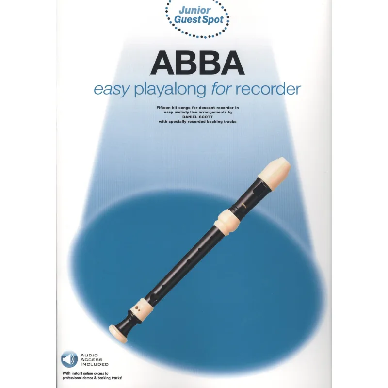 Wise Publications Junior Guest Spot: Abba - Easy Playalong (Recorder) + audio