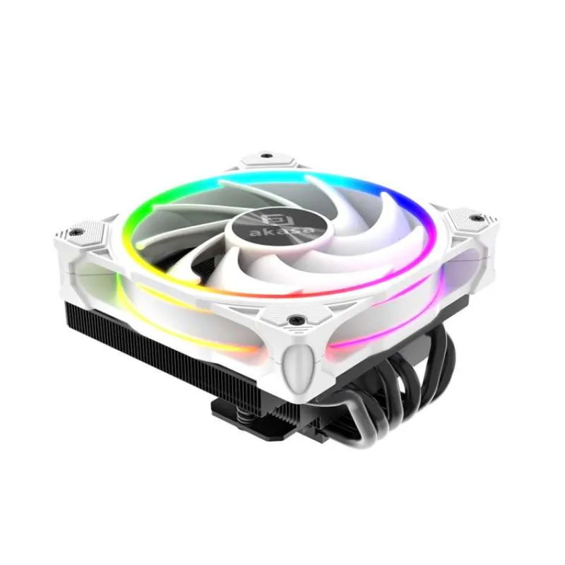 AKASA chladič CPU - SOHO H6L RGB white (AK-CC4039HP01)