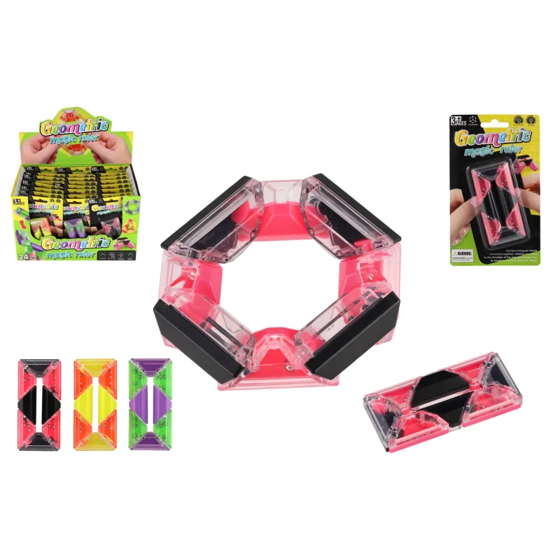 Teddies Hlavolam obdĺžnik s guľôčkami plast 4x8cm 3 farby