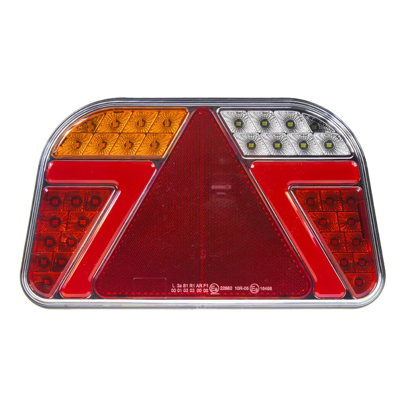 Sdružená LED lampa levá zadní s trojúhelníkem 12/24V trl31l