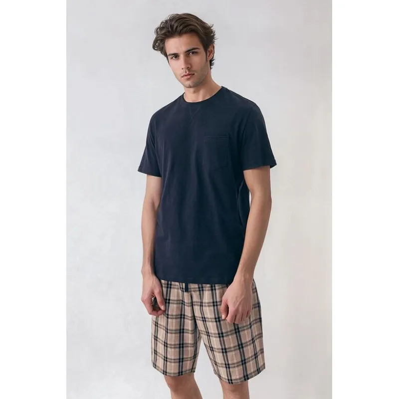 Pánske pyžamo Dexter tmavomodré XXL