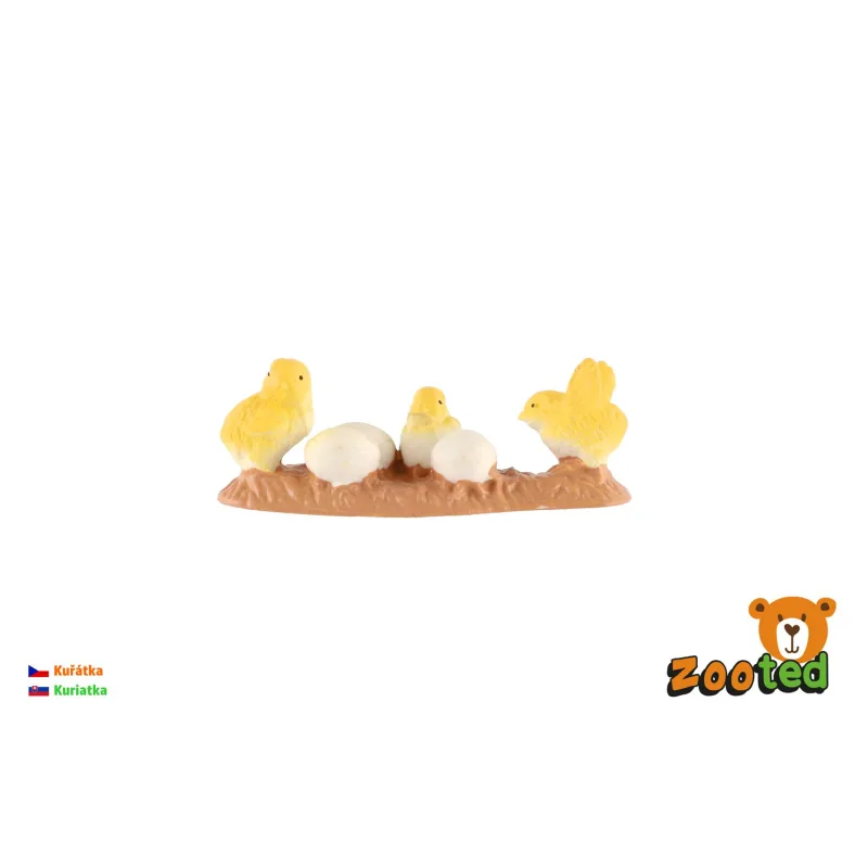 ZOOted Kuriatka kura domáceho zooted plast 5cm v sáčku