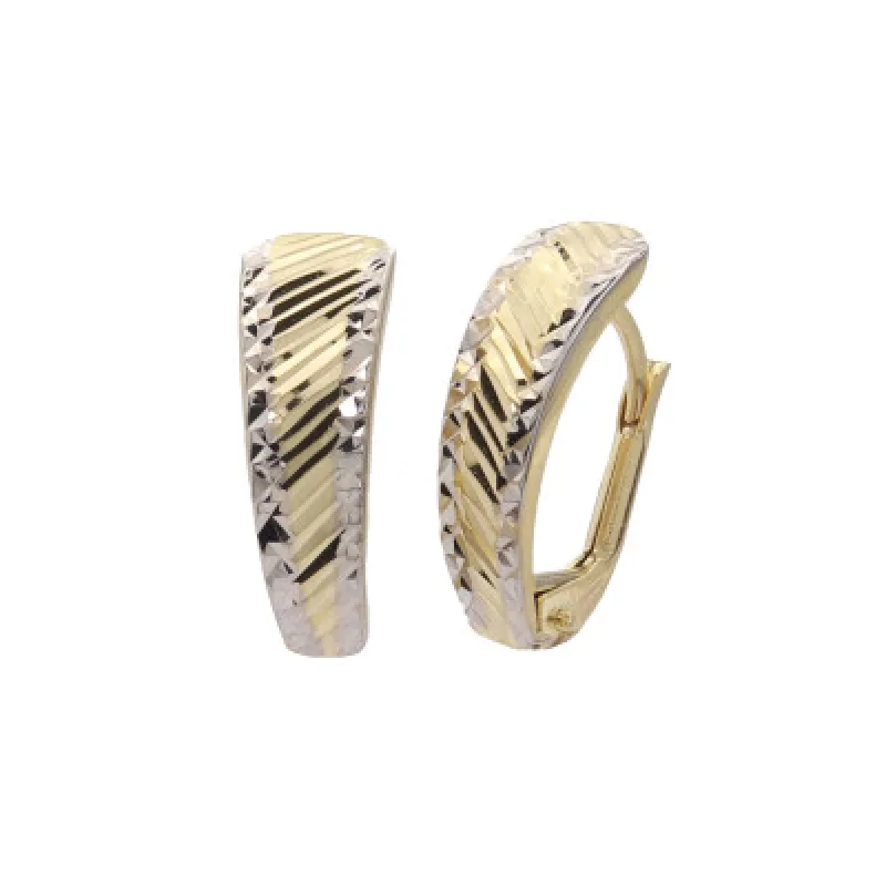 Zlaté náušnice na patent z kombinovaného zlata KA CTK030/7, 1.5 g, 1.50 g