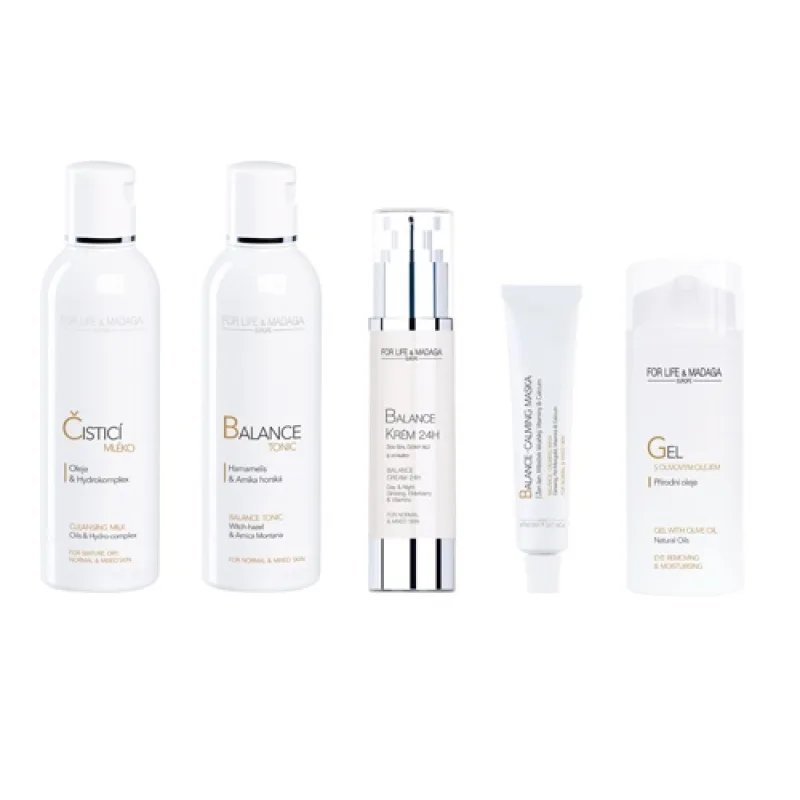 For Life & Madaga - Sada péče o normální a smíšenou pleť