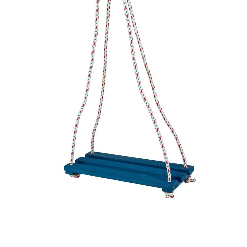 Dřevěné houpací prkénko, Modré 46x19 cm