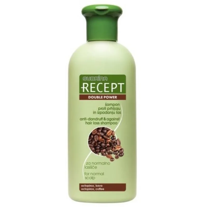 SUBRÍNA SUBRINA Recept Double Power -šampón proti lupinám a proti vypadávaniu vlasov 400ml