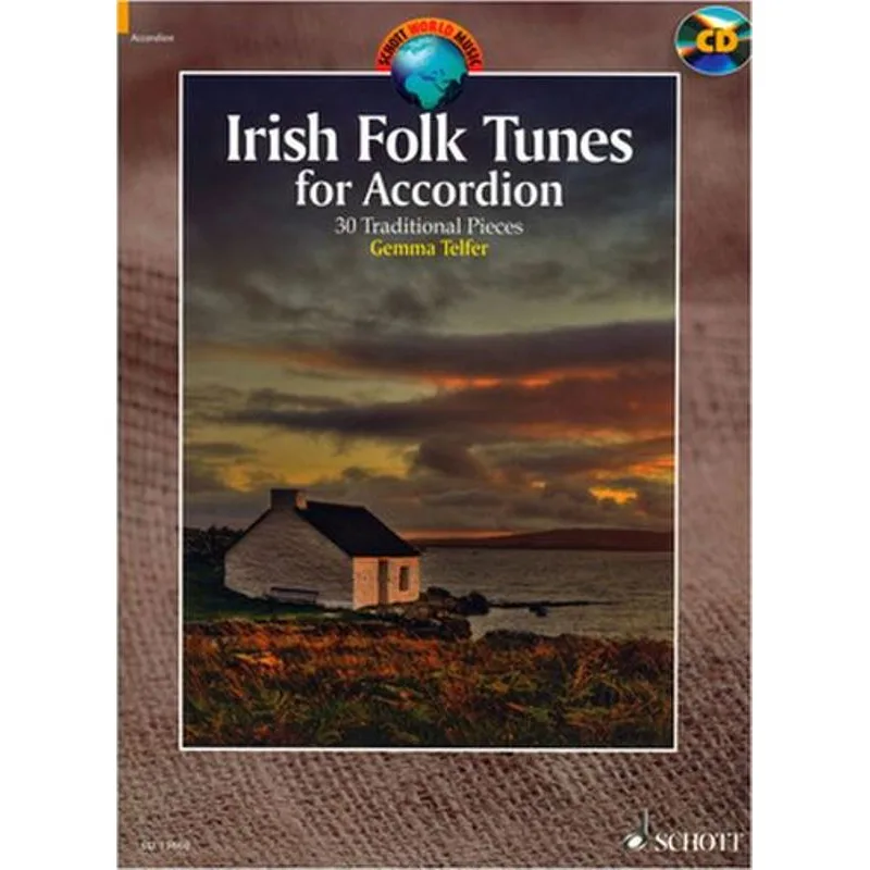 Schott Music Irish Folk Tunes for Accordion + CD