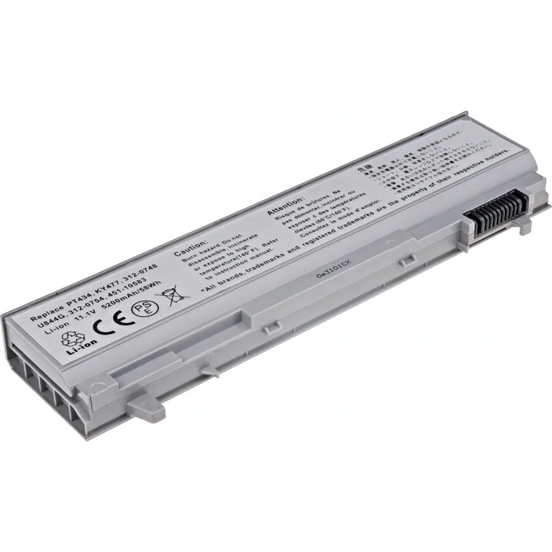 Baterie T6 Power pro Dell Latitude E6400, E6410, E6500, E6510, Precision M4400, 5200mAh, 58Wh, 6cell NBDE0087