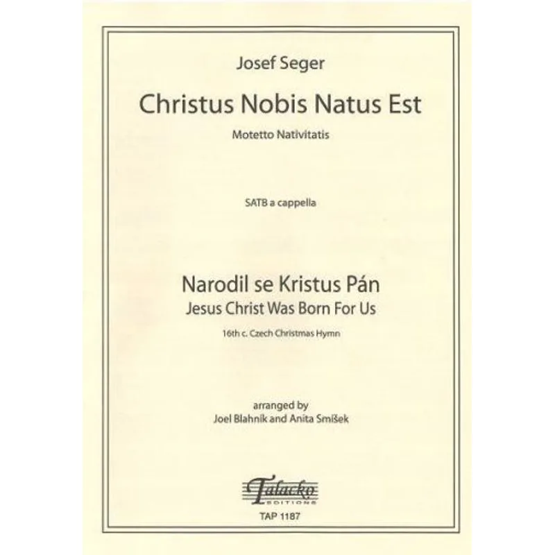 Talacko Editions Christus nobis natus est