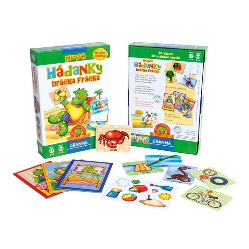 Granna Nové hádanky Dráčka Fráčka, Desková hra