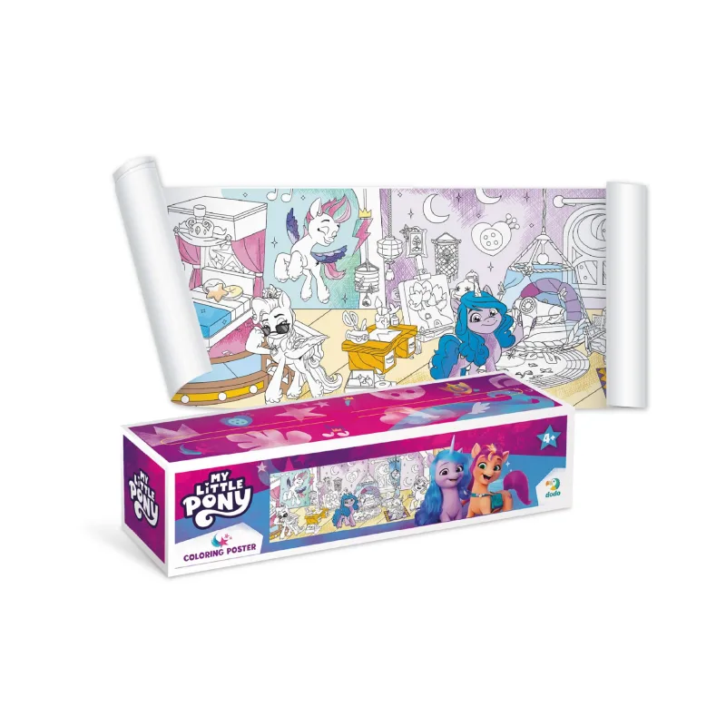 DODO Plagát na vyfarbovanie My Little Pony 70x16cm v krabičke 19x5x5cm