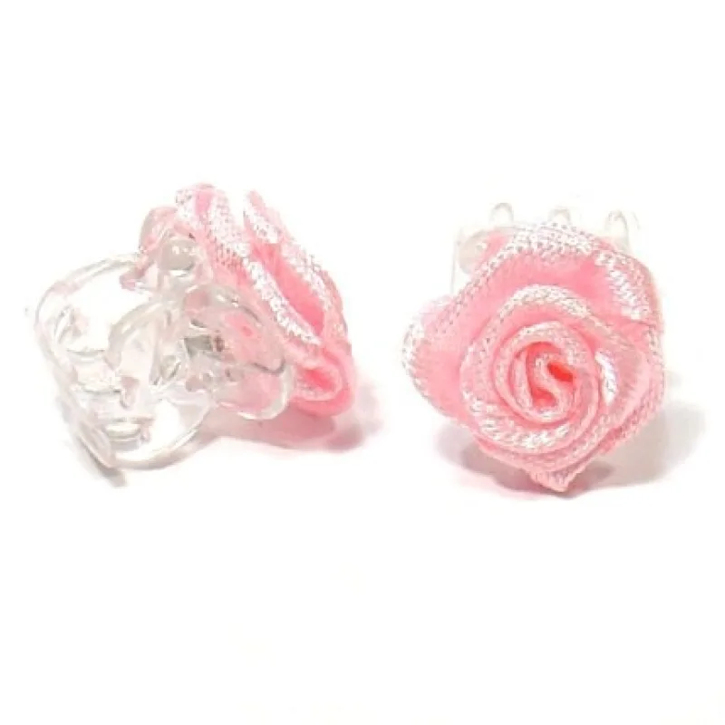 SALON Komplet Ozdoby do vlasov Škripček s ružičkou 1ks - ružový