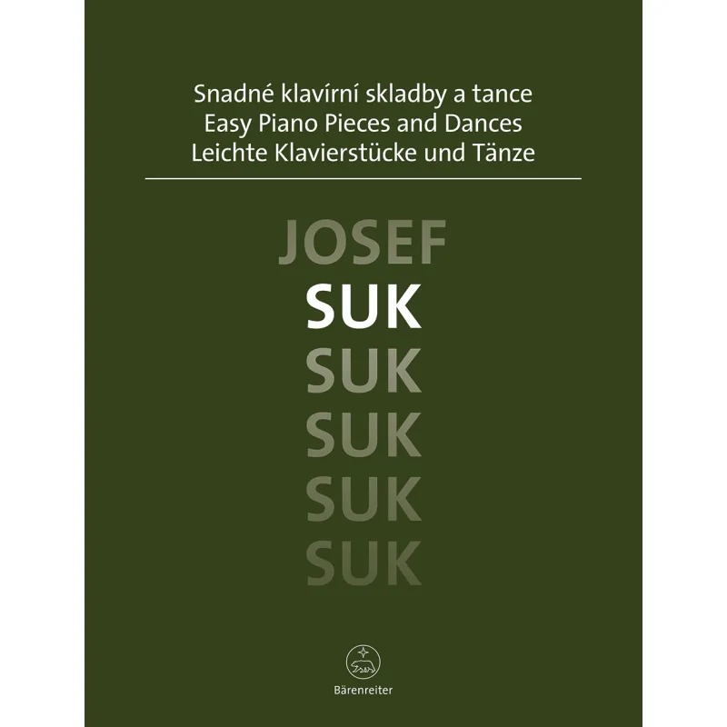 Bärenreiter Snadné klavírní skladby a tance - Josef Suk