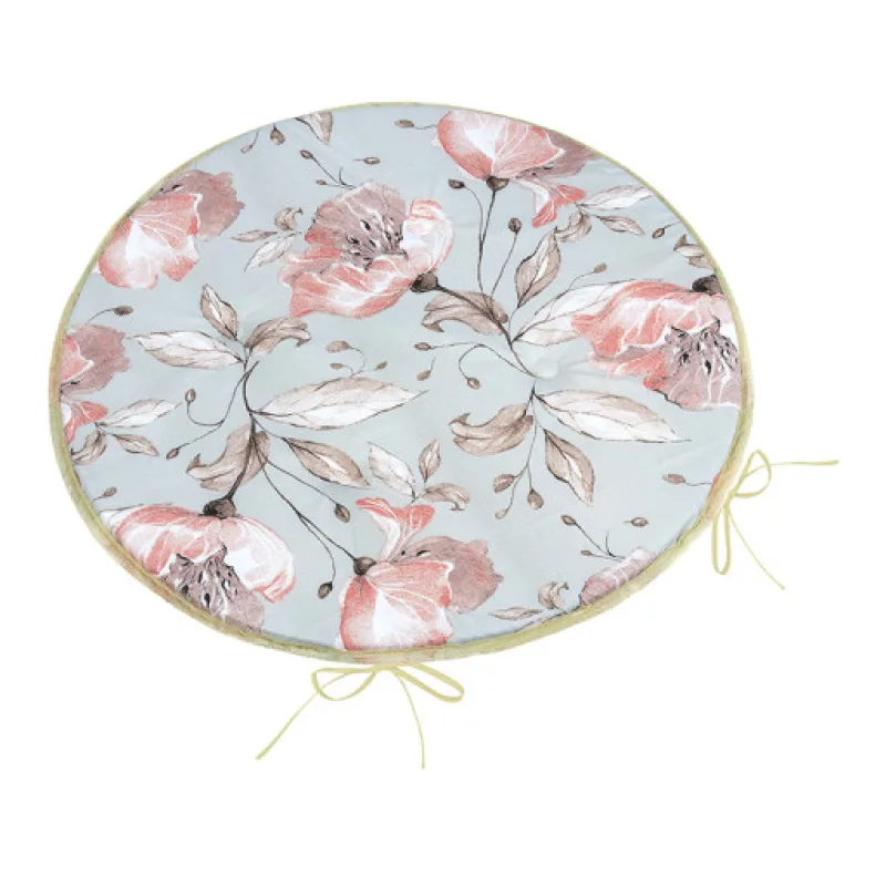 Bellatex Sedák Adéla kulatý hladký, Lilie lososová - průměr 40 cm