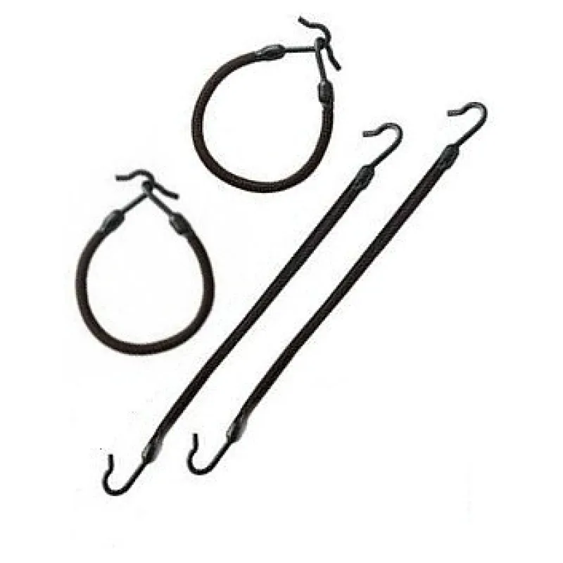 DUKO-EXIM DUKO Pomôcky Gumičky s háčikom na drdoly 2ks - čierne