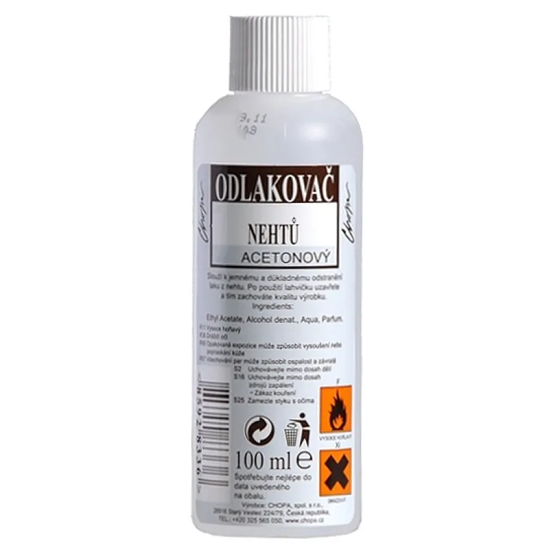 CHOPA Odlakovač na nechty 100ml - acetónový