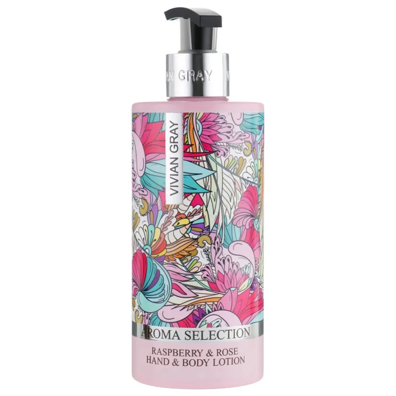 VIVIAN GRAY Aróma Selection Raspberry And Rose Hand and Body Lotion 400ml - telové mlieko