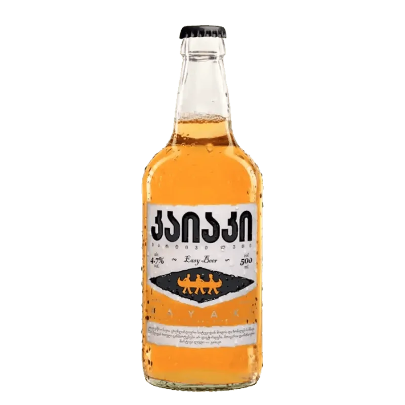 Gruzínske pivo KAYAKI 4,7 % - 500 ml.