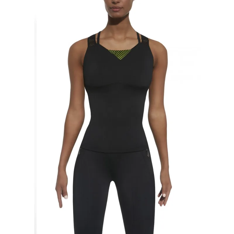 BAS BLACK INSPIRE-TOP 50 čierna + zelená M polyester / elastan