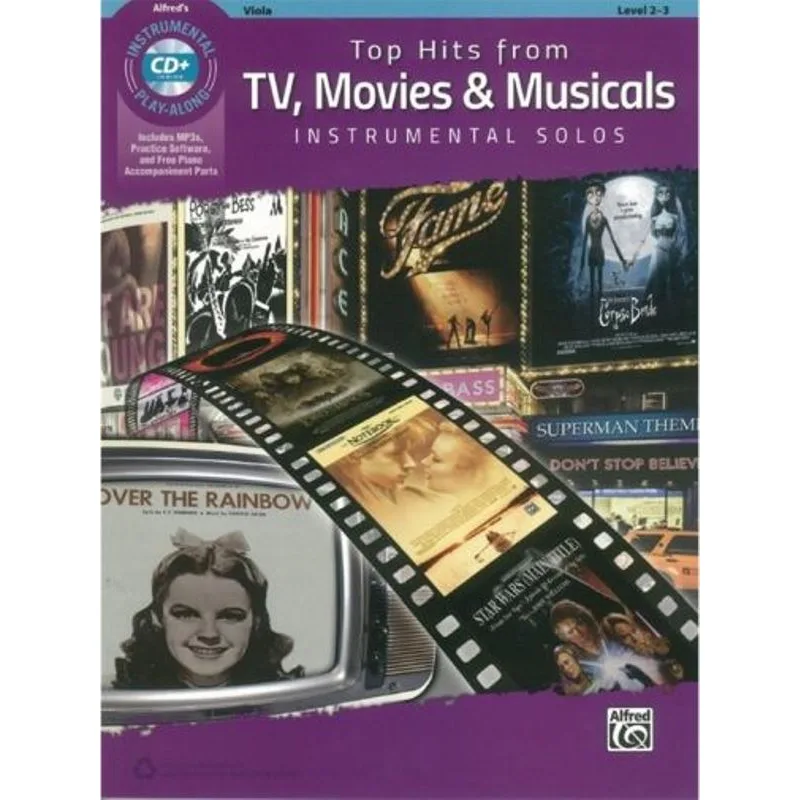 Alfred Music Top Hits From TV, Movies & Musicals - Viola + CD