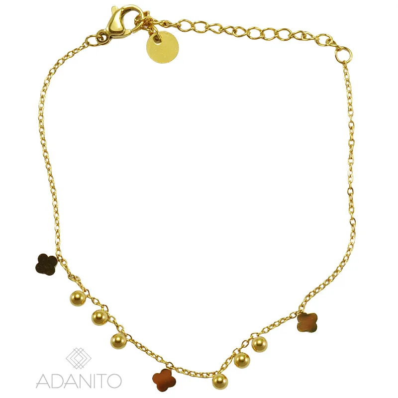 Pozlátený náramok z chirurgickej ocele MEUCCI DS443B